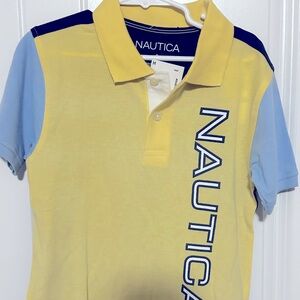 Nautica Kids Polo in Yellow and Light Blue